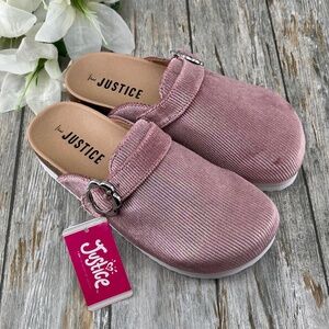 Little Girls Justice Unlined Platform Clogs Shoes Size 3